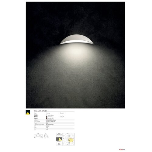  Redo 90236 - LED spoljna zidna svetiljka PALMA LED/18W/230V IP54 braon Slike