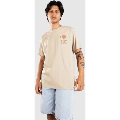 Rip Curl Aots - Cody Welsh Palms T-shirt light khaki Slike