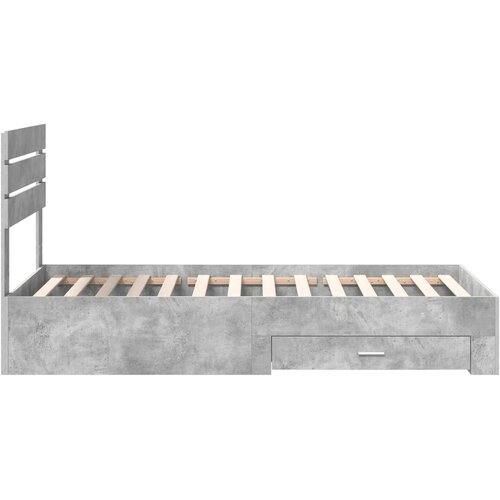  Krevetna konstrukcija Betonski sivi i srebrna 70 x 190 cm Slike