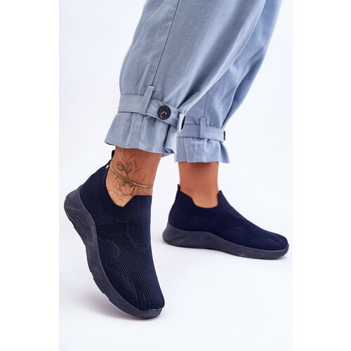 Kesi Women's sports slip-on shoes dark blue Claris Slike