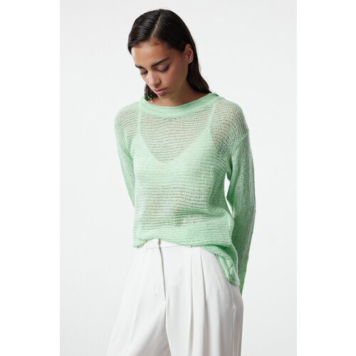 Trendyol Mint Transparent Knitwear Sweater Cijene