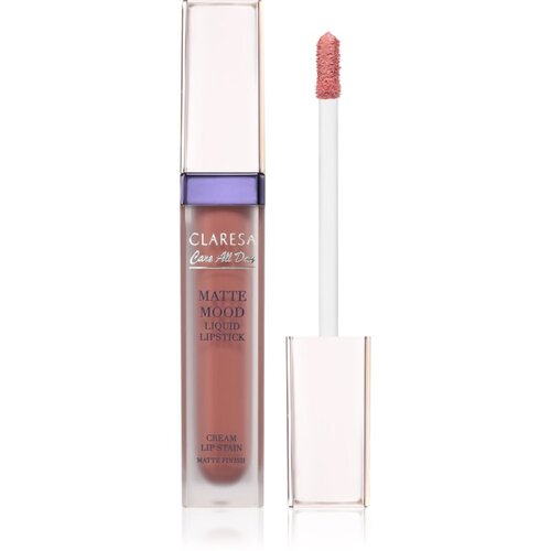Claresa Care All Day Matte Mood Liquid Lipstick mat tekoča &amp;scaron;minka odtenek 01 Joyful 7 ml Slike