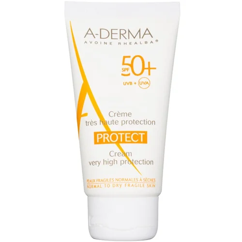 A-derma Protect zaščitna krema za normalno in suho kožo SPF 50+ 40 ml