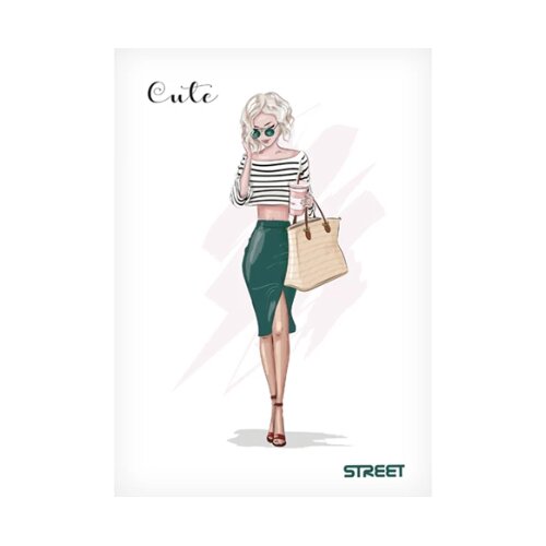 STREET sveska meka A5/54 karo cute 63136 Cijene