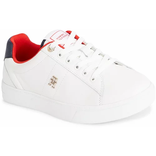 Tommy Hilfiger Superge Essential Elevated Court Sneaker FW0FW07685 Ecru YBL