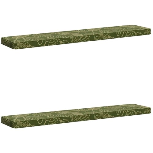  Jastučići za klupe - 2 dijela VUGHT 2 pcs 100% poliester - Listovski uzorak (poliester) 140 x 30 cm 2 Cijene