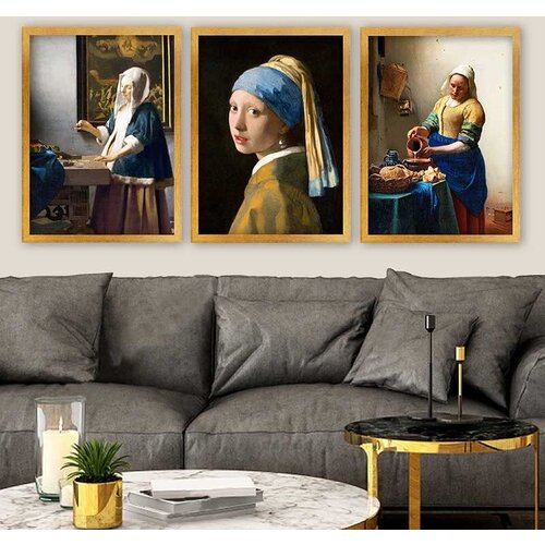 Wallity Set uramljenih slika 3AC_UN1015467, 3 Dela Cene