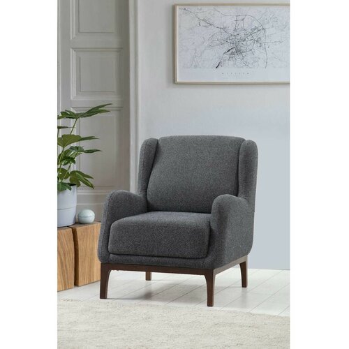 Atelier Del Sofa London - Dark Grey Dark Grey Wing Chair Slike