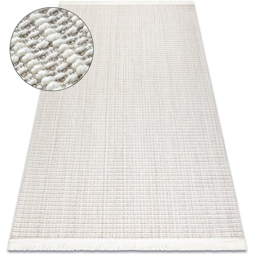 RugsX Preproge Preproga NANO FH72A Melange, petlja, ravno tkana 140x190 cm Bela Cene