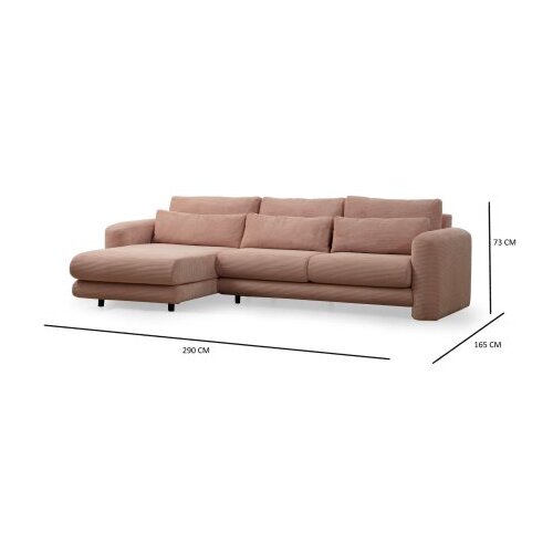 Atelier Del Sofa ugaona garnitura Lily Corner Left Pink Slike