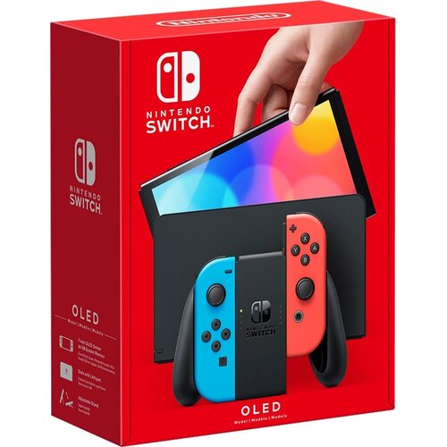 NINTENDO SWITCH OLED z rdeče-modrimi kontrolerji Slike