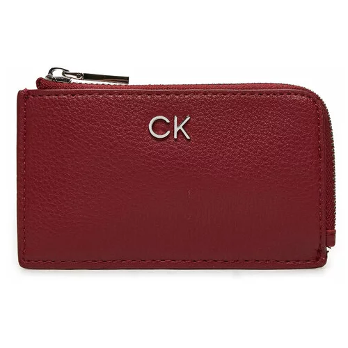 Calvin Klein Etui za kreditne kartice Ck Daily Zip Cardholder W/Chain K60K612281 Rdeča