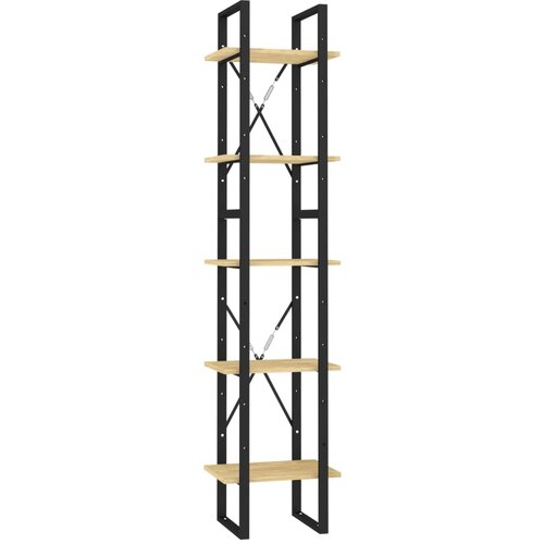 Maison Chic Knjižna omara - Knjižni regal 5-nadstropna 40x30x175 cm borovina, (21726380) Cene