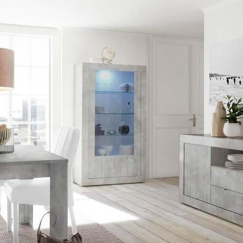LC Mobili Moderna vitrina z 2 vrati, 110x191 cm - URBINO 201335-06 Cene