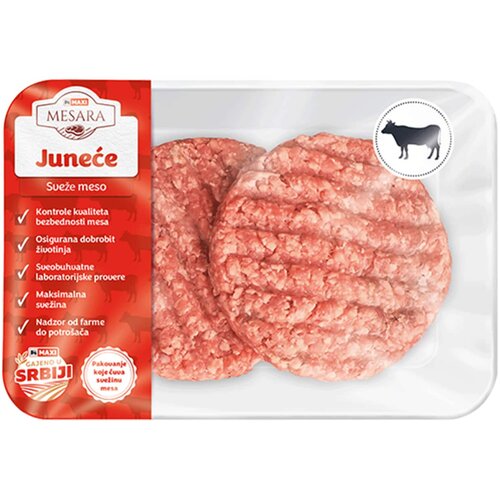 Maxi mesara pakovano meso Juneci burger 320g Slike