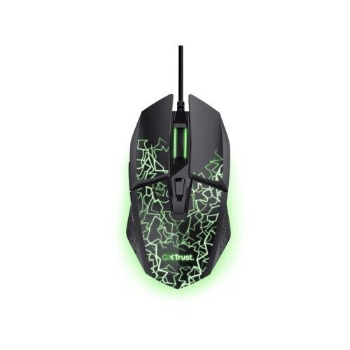 Trust geјmerski mi&scaron;, GXT113 FELOX, LED, žični, USB-A, 6400 DPI, crno-zeleni Cene