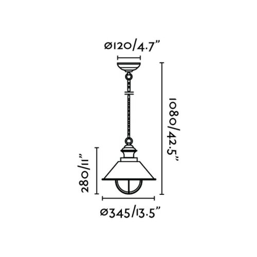 Faro 71139 - Spolja&amp;scaron;nje viseće svetlo NAUTICA 1xE27/11W/230V Slike