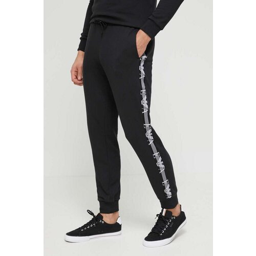Emporio Armani Underwear Donji dio trenirke boja: crna, s uzorkom Slike