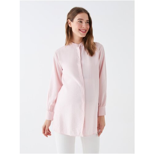 LC Waikiki Magnificent Collar Plain Long Sleeve Maternity Tunic Slike