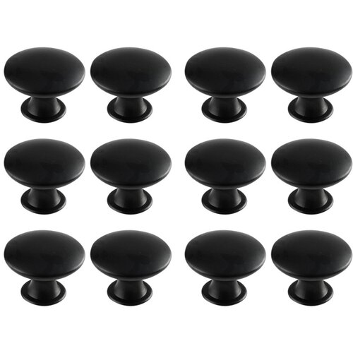 INF Ročaji za omare, ročaji za predale, gumbi z vijaki 12 paketov Black, (21277751) Slike