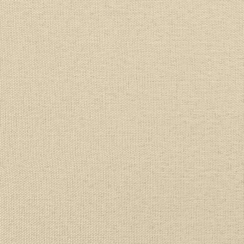 VidaXL Okvir kreveta s oprugama i madrac krem 80x200 cm od tkanine Slike