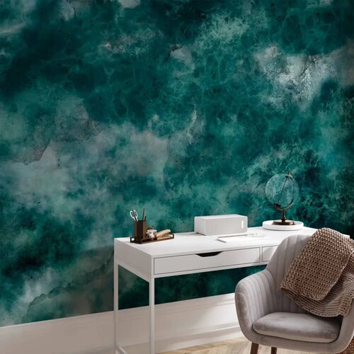  Foto tapeta - Malachite respite - modernist abstract background with texture 350x256 Slike