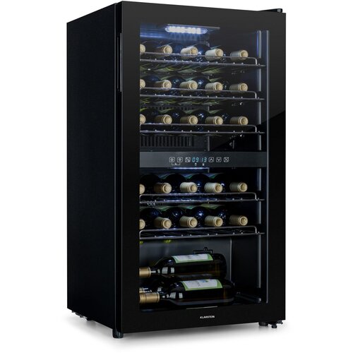 Klarstein Shiraz 29 Duo, vinoteka, 2 zone, 80 l/29 boca, 5 - 22 °C, na dodir, crna Cijene
