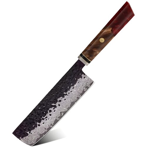 IZMAEL Damastni kuhinjski nož AI-37353 - Nakiri / Crvena Cijene