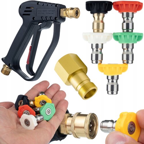 Rosfix SET BRIZGALNA GLAVA ZA VISOKOTLAČNI ČISTILNIK &ndash; 5 &Scaron;OB, PI&Scaron;TOLA 22 MM, ADAPTER EASY!LOCK | 300 BAR, (5000036486) Cene