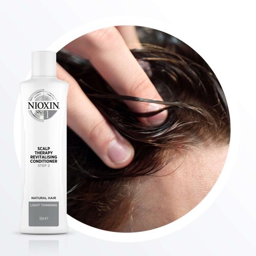 Nioxin System 1 Scalp Therapy Revitalising Conditioner regenerator za dubinsku ishranu za kosu koja se prorjeđuje 300 ml Slike