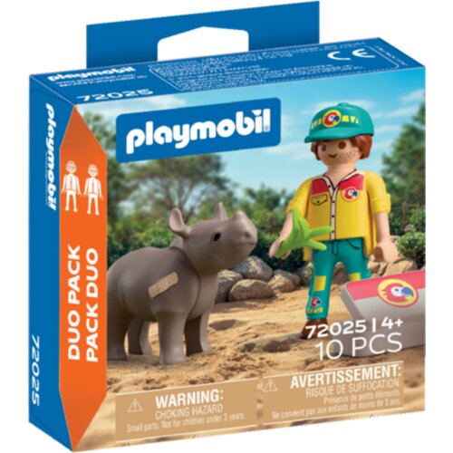 Playmobil 72025 - DuoPack čuvaj živali z nosorogom - 1 k. Cene
