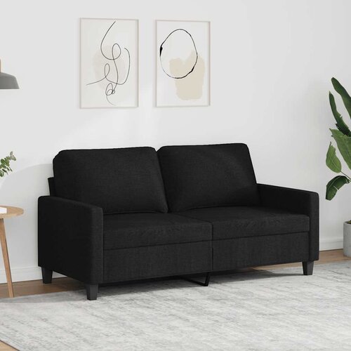  Dvosjed od tkanine crni 140 cm Cijene