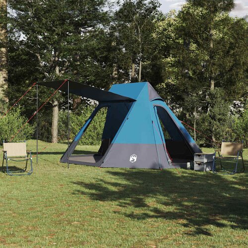  Kamping šator s krovom s pohranom Plava 482 x 360 x 227 cm taft Cene