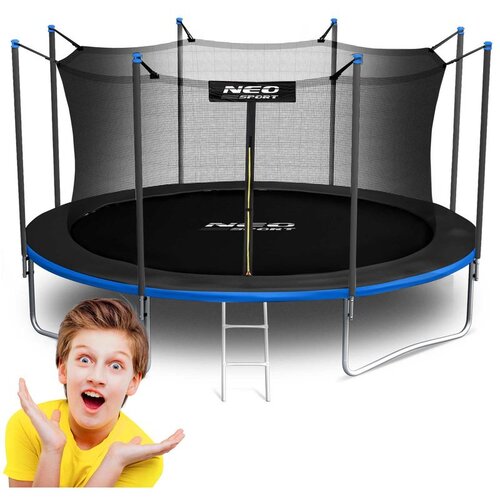  Vrtna trampolina 15 ft / 465 cm s unutarnjom zaštitnom mrežom i ljestvama, Neo-Sport Cene