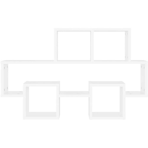  Zidne police u obliku automobila bijele 82 x 15 x 51 cm drvene Slike