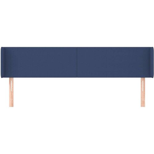  Uzglavlje s u&amp;scaron;ima plavi 203x16x78/88 cm od tkanine Slike