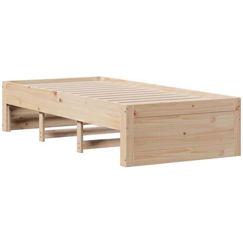 VidaXL Okvir kreveta bez madraca s ladicama 75 x 190 cm od borovine Slike