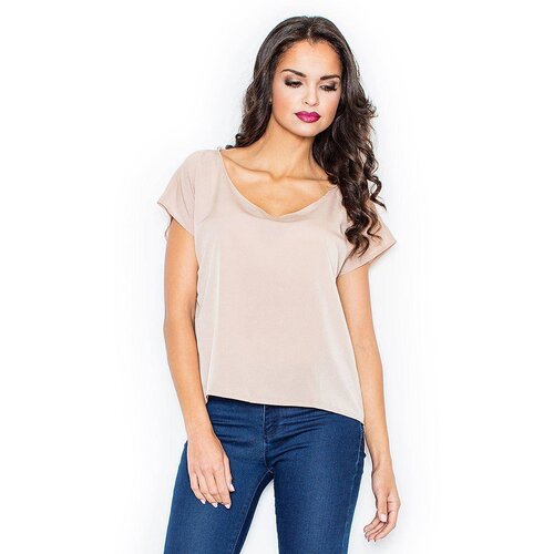 Figl Asymmetrical blouse beige Slike