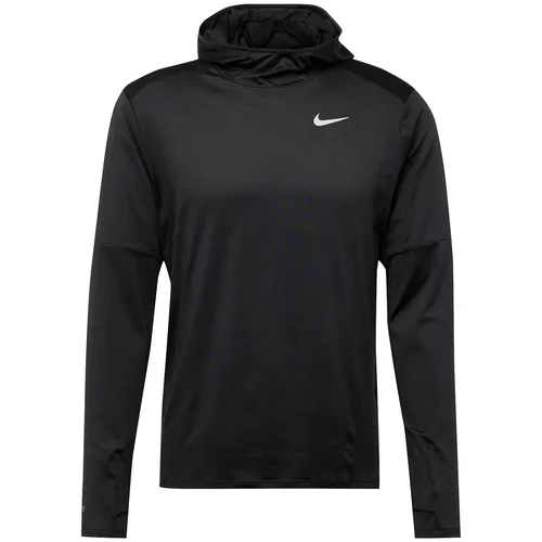 Nike Sportska sweater majica crna / bijela