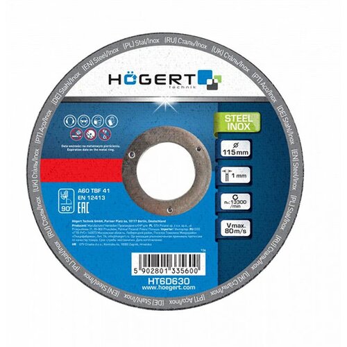 Hogert Rezna ploča za metal/inox 1.6mm eco Cene