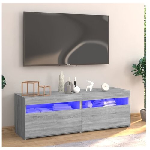  ormarić s LED svjetlima boja hrasta sonome 120 x 35 x 40 cm Cene