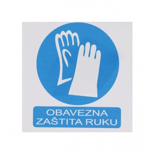 Master Naljepnica OBAVEZNA ZAŠTITA RUKU 10x10cm M50866 Cijene