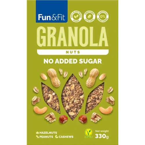 Fun&Fit fun&fit granola kikiriki i orašasti plodovi 330g Cene