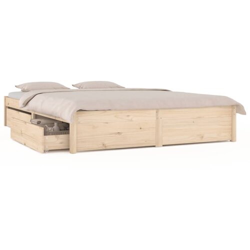 VidaXL Posteljni okvir s predali 200x200 cm, (20907179) Slike
