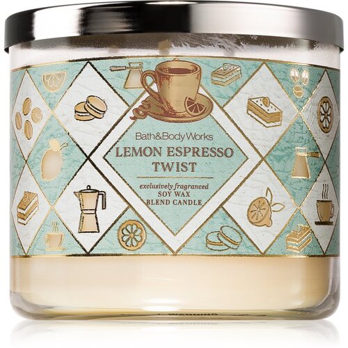 Bath & Body Works Lemon Espresso Twist dišeča sveča 411 g Cene