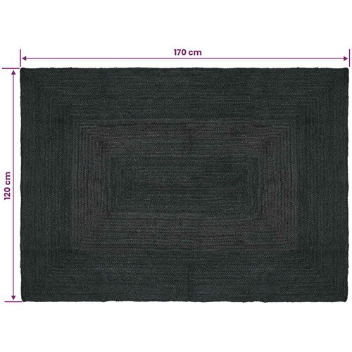  Tepisi za područja Pravokutni Tamnosiva 120 x 170 cm Juta Slike