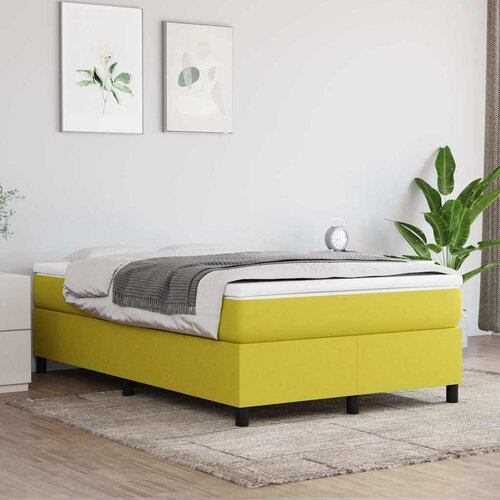  Okvir za krevet s oprugom zeleni 120 x 200 cm od tkanine Cijene