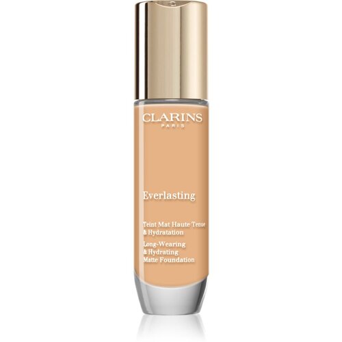Clarins Everlasting Foundation dugotrajni puder s mat efektom nijansa 110.5W Tawny 30 ml Slike