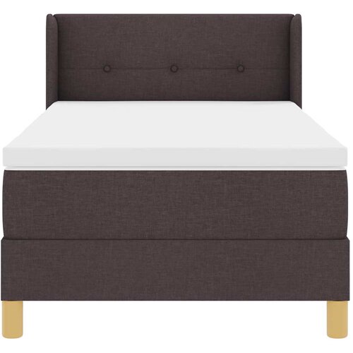  s opruga kutije Tamno smeđa 200 x 90 cm tkanina Slike