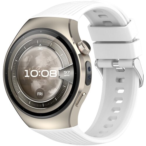 INF Združljiv s Huawei Watch 5: Silikonski pa&scaron;ček (42 mm) - Raznolike barve White, (5000086226) Cene